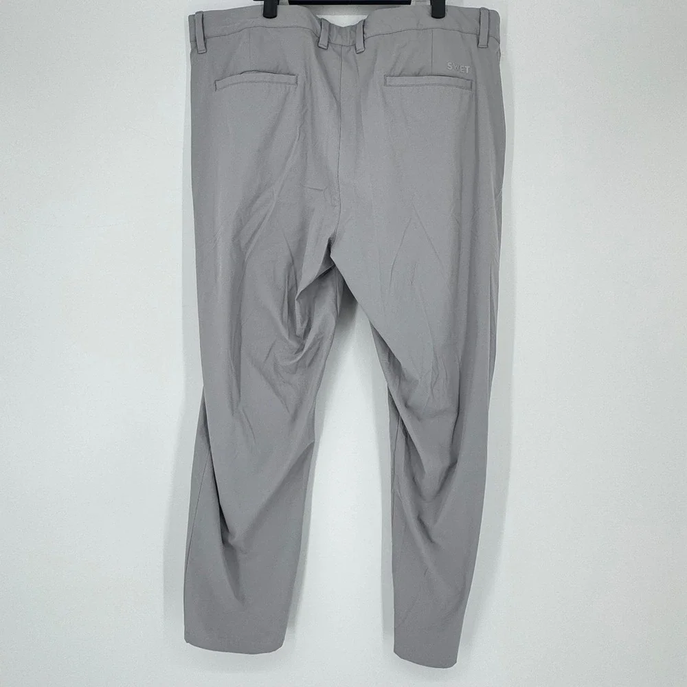 Swet Tailor Mens‎ Bobby McMillen State U Performance Chino Pants Gray Size 40x29